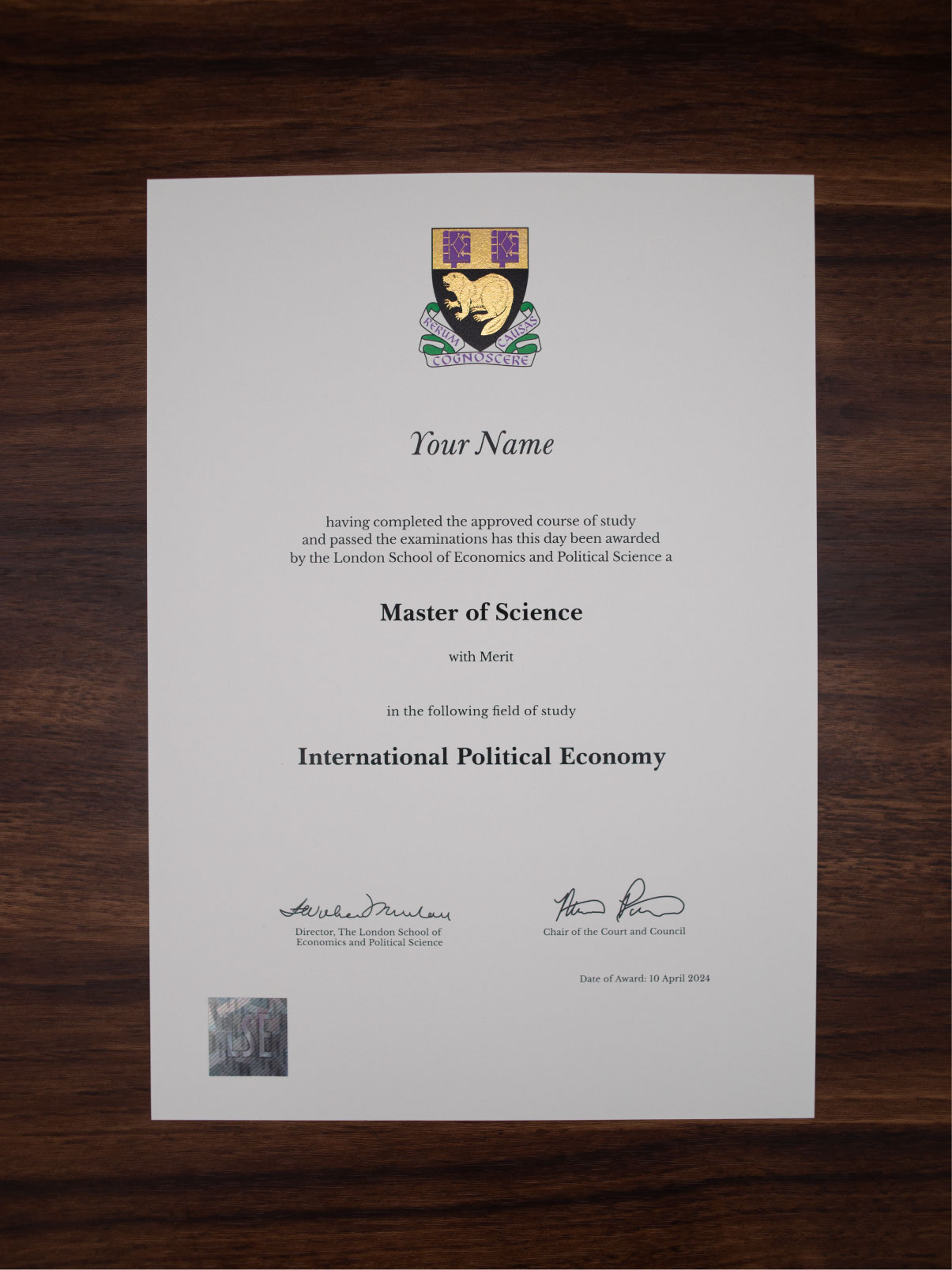 London School of Economics sample
