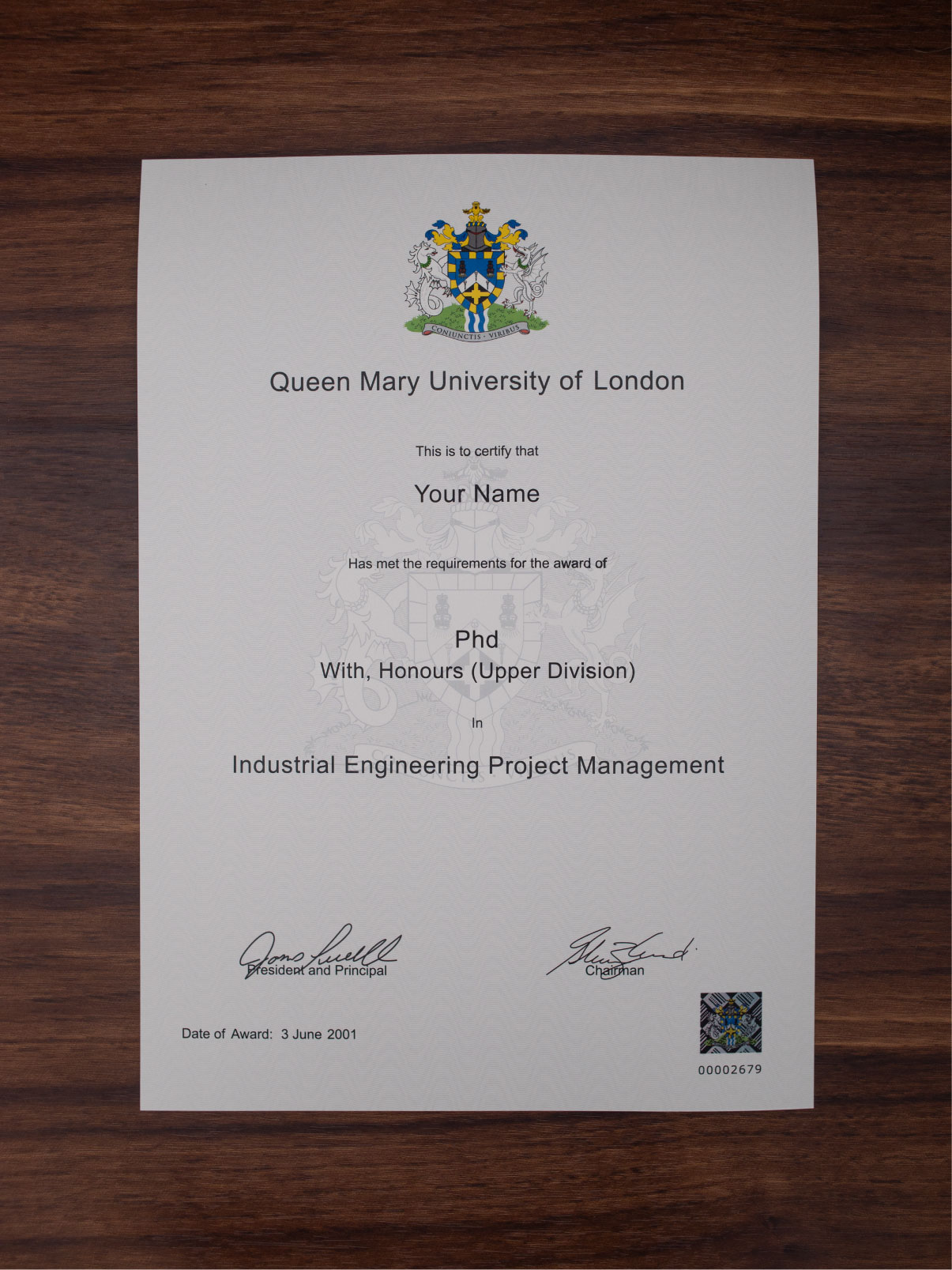 Queen Mary University of London sample
