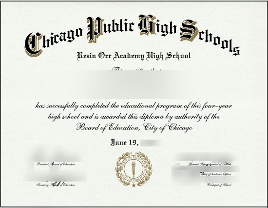 High school diploma