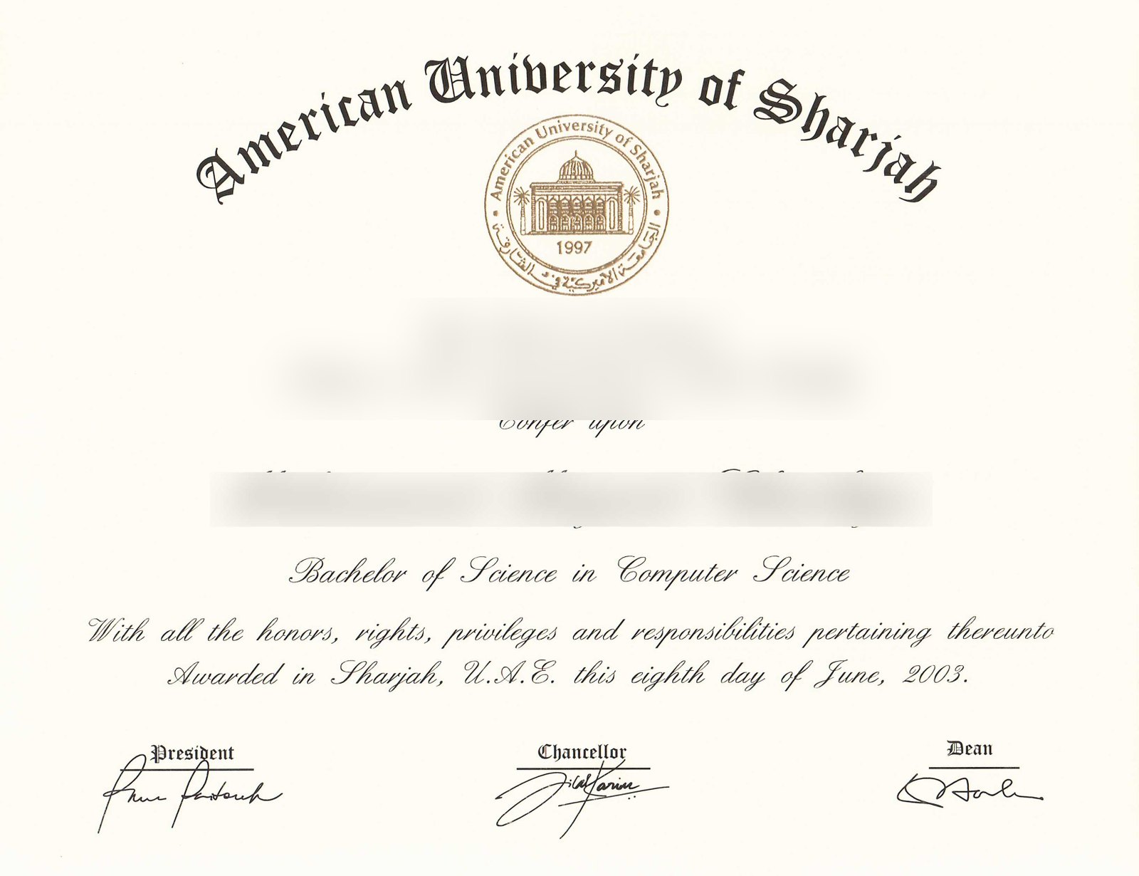 UAE American University of sharjah Scan · United Arab Emirates