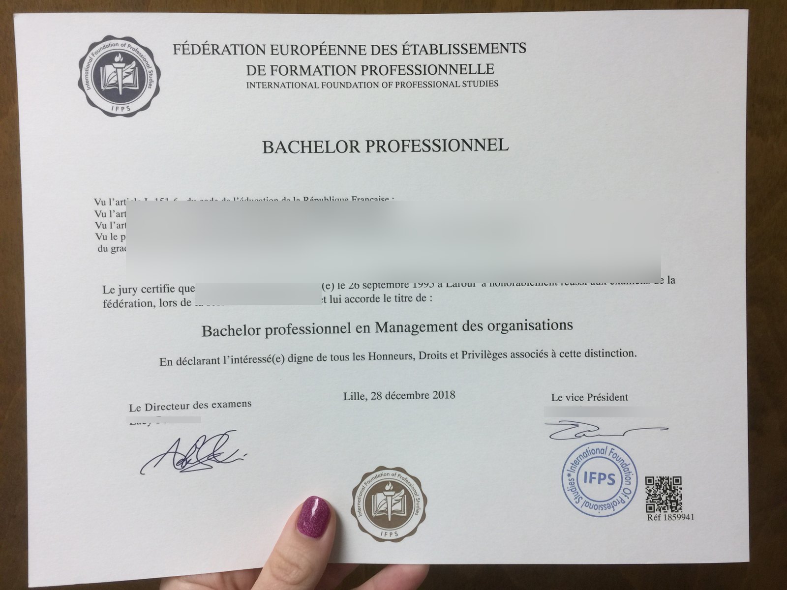 Federation Europeenne Des Establissements Diploma · France