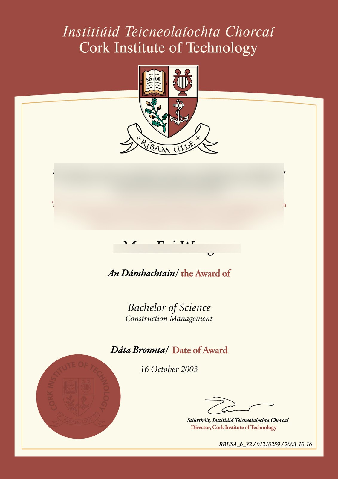Ireland Cork University of Tech · Ireland