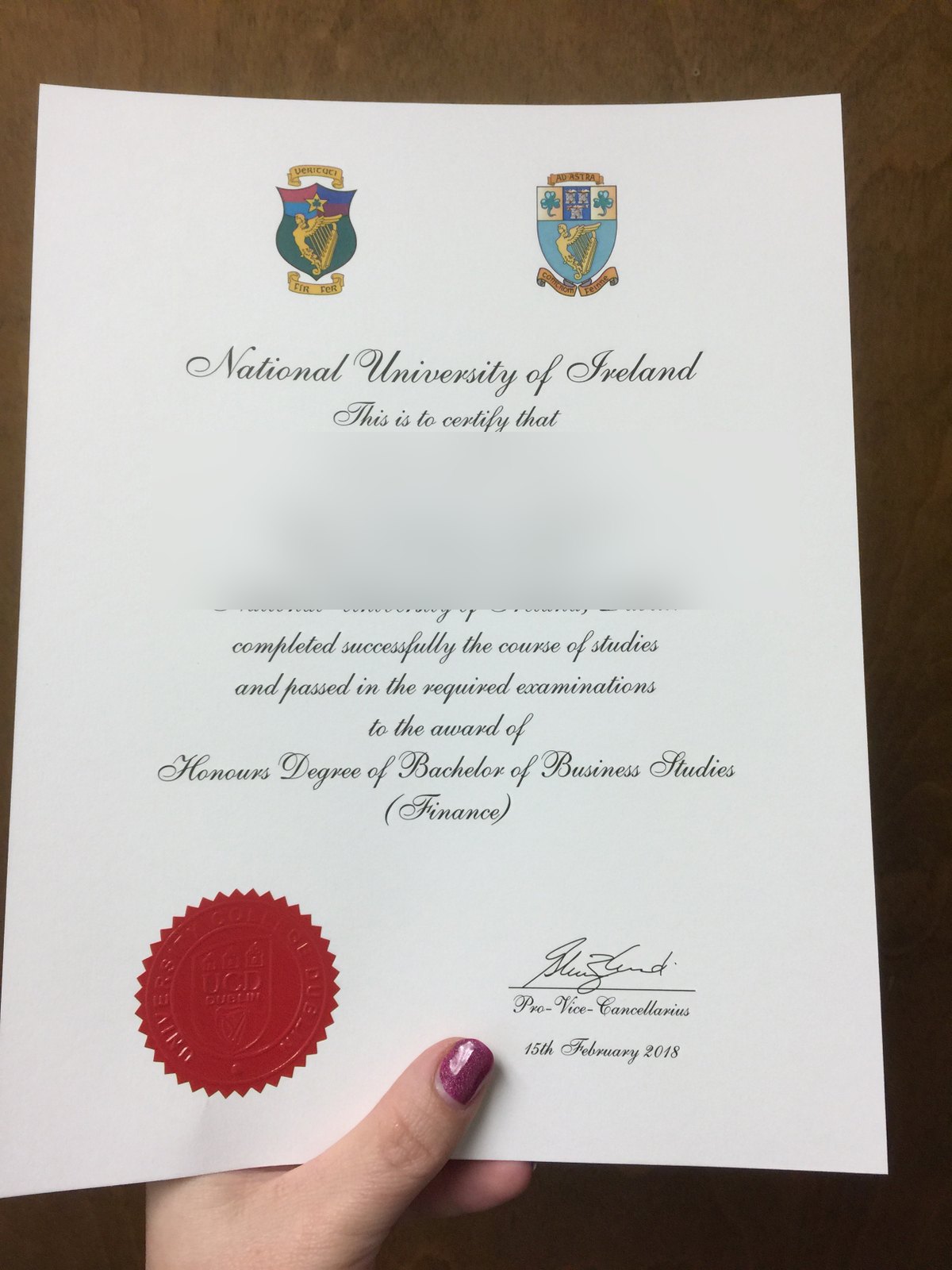 Ireland National University Diploma · Ireland