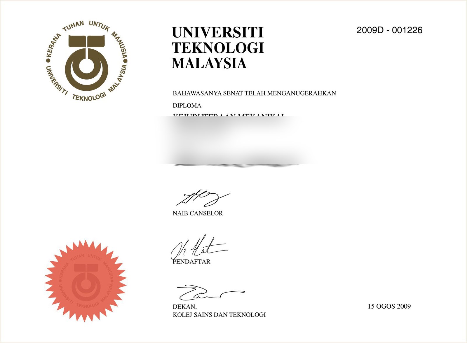 Malaysia UTM Teknologi malay · Malaysia