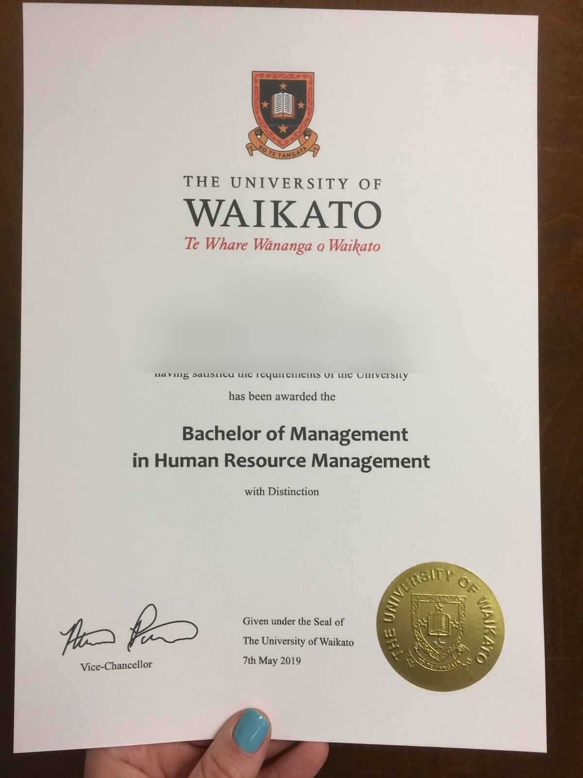 New Zealand Uni Waikato Diploma · New Zealand