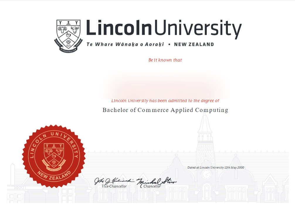 Lincoln University New Zealand · New Zealand