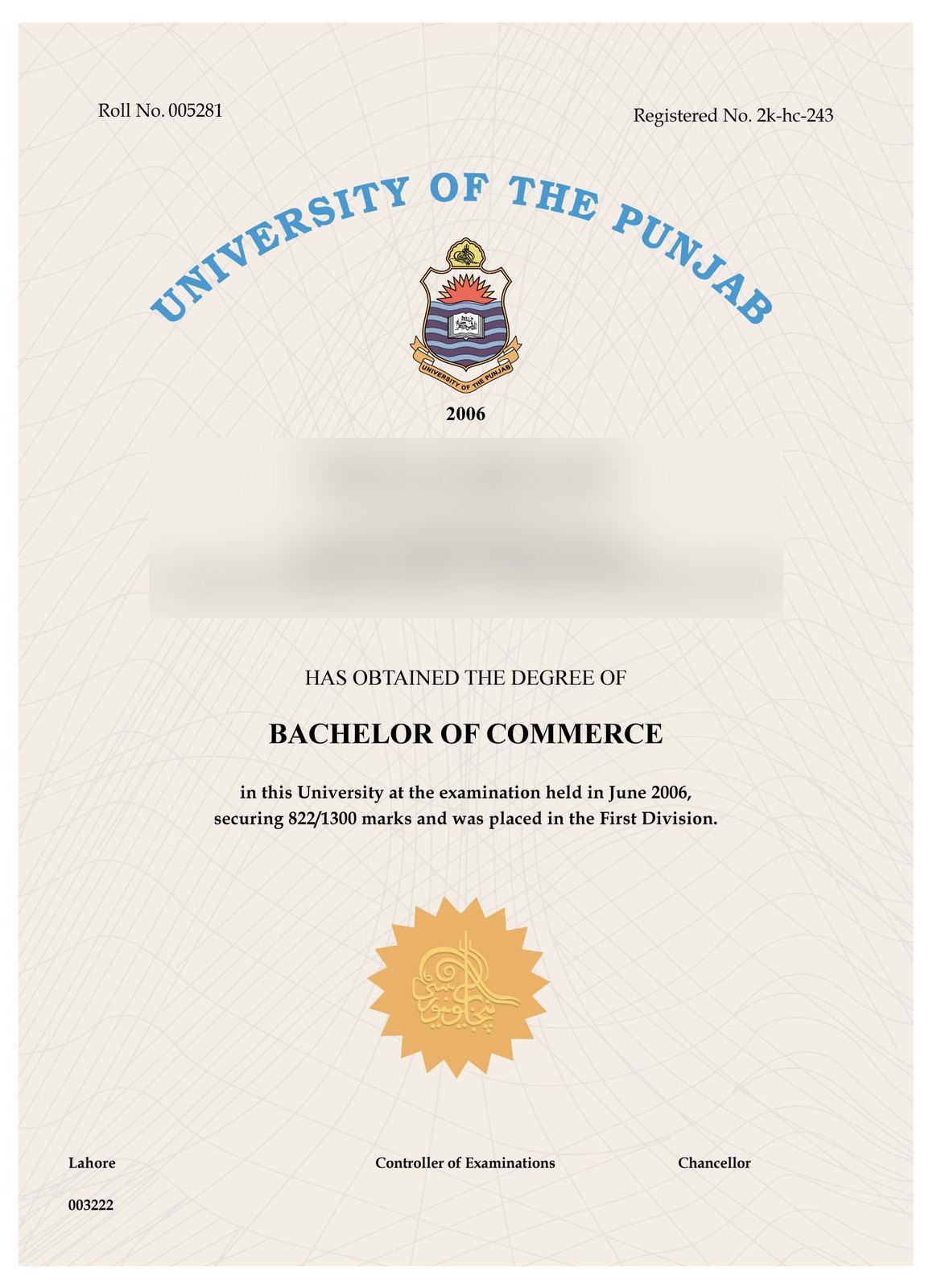 Pakistan University of the punjab · Pakistan