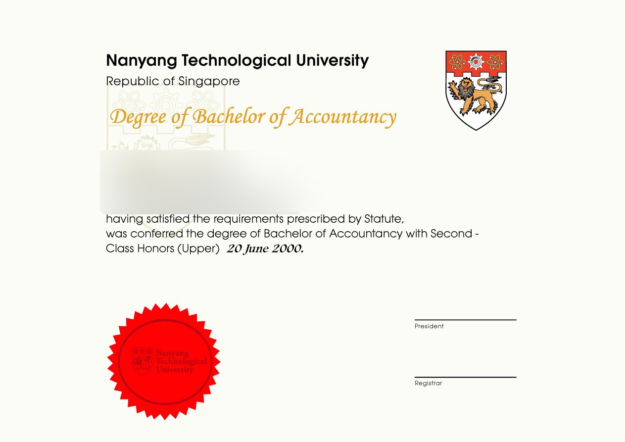 Singapore NANYANG TECHNOLOGICAL UNIVERSITY DIPLOAM Rev 2 · Singapore