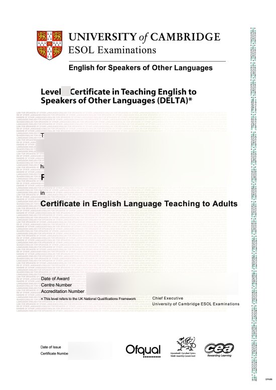 DELTA Cambridge Any Level ESOL · United Kingdom