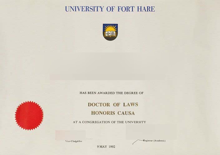 Africa Uni Fort Hare Diploma · South Africa