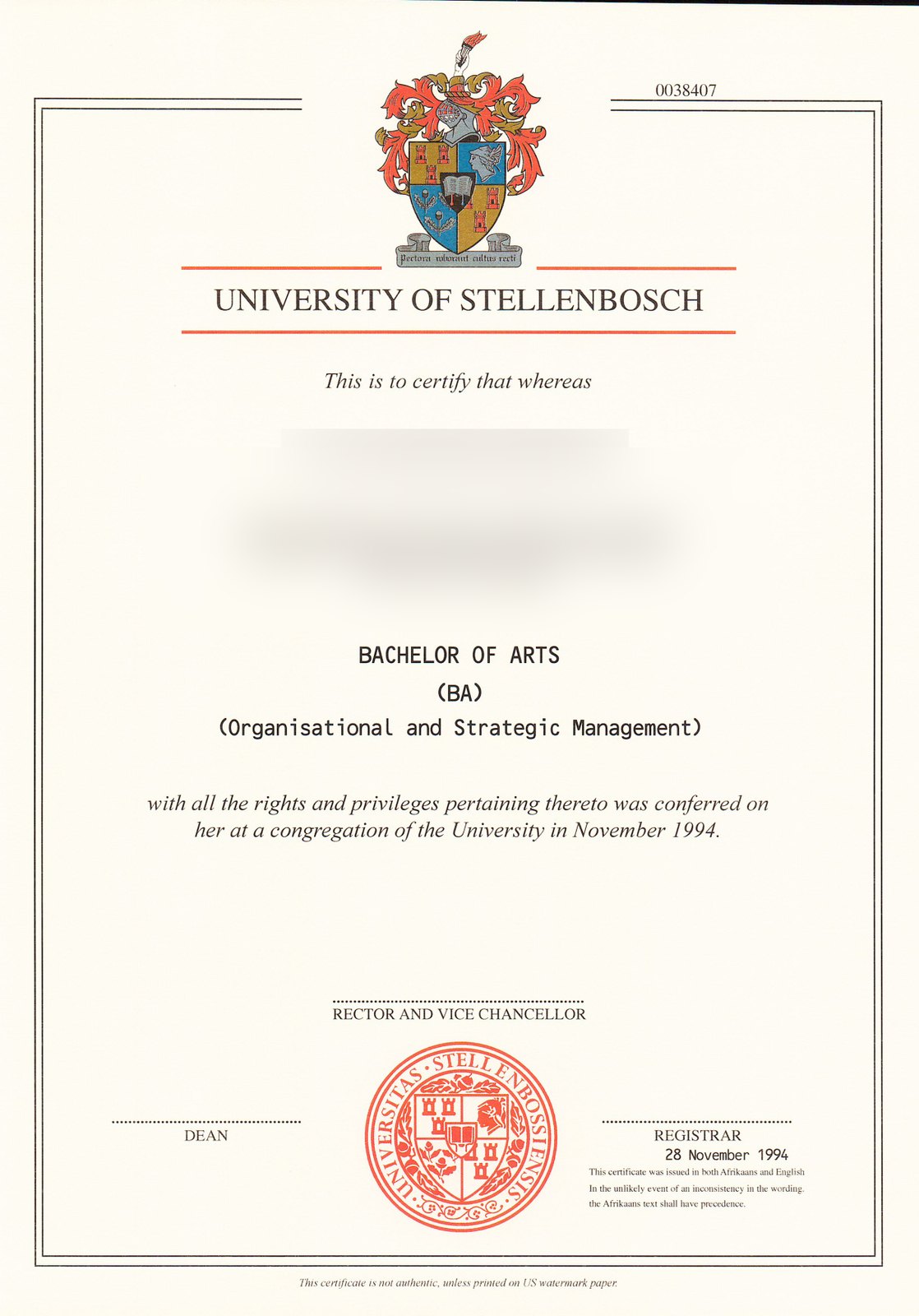 Africa University of Stellenbosch Scan · South Africa